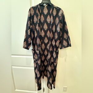 Lilla P Cotton Kimono with Belt & Pockets